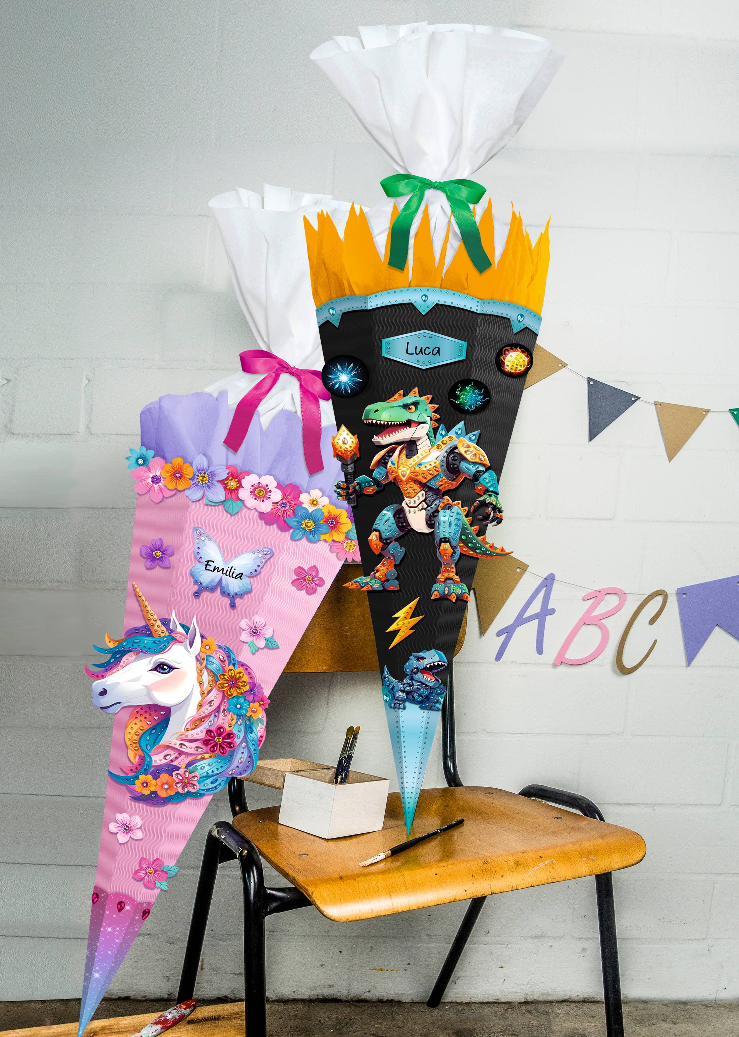 URSUS® / Buntpapierfabrik Ludwig Bähr GmbH & Co. KG - Wholesale DIY Craft Kit - Kids - Diamond Painting Deco Set "Fancy Unicorn"3