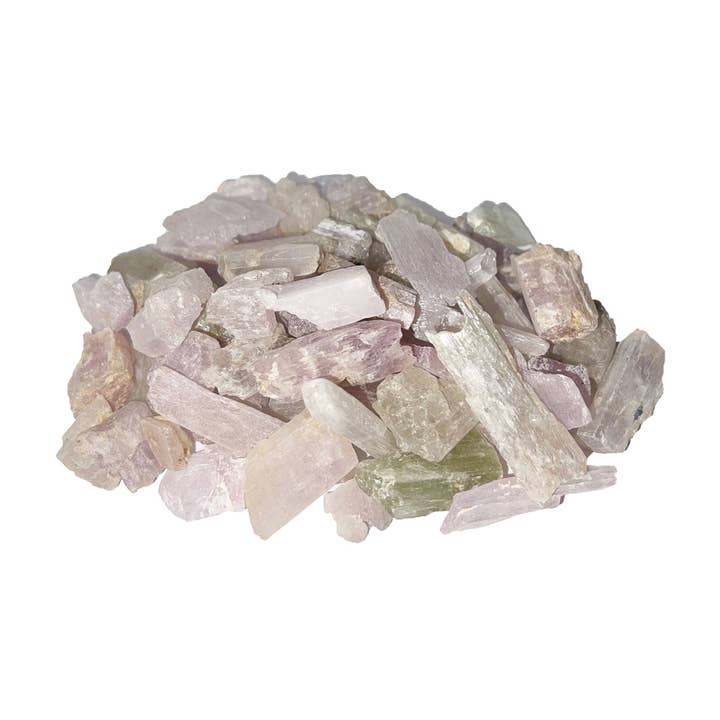 Kunzite rough stones - 500grs for wholesale by France Mineraux