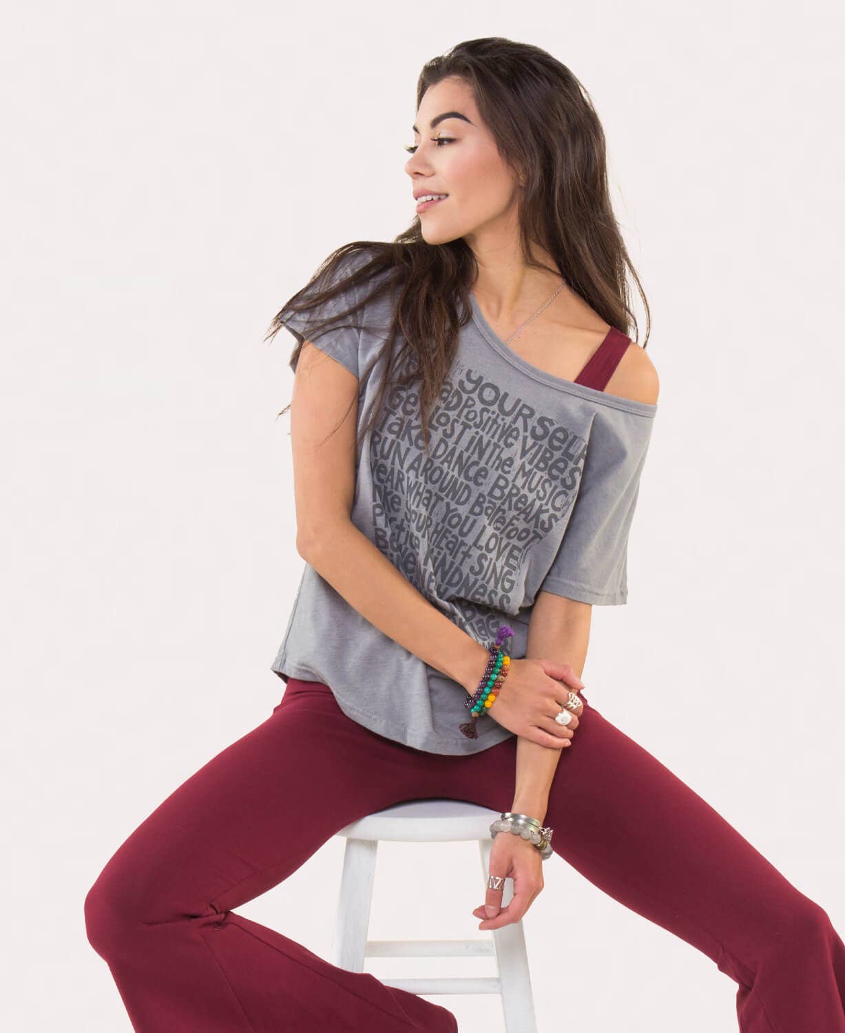 Soul Flower - Wholesale Screen Printed T-Shirt - Women's - Soul Flower Manifesto Slouch Top4