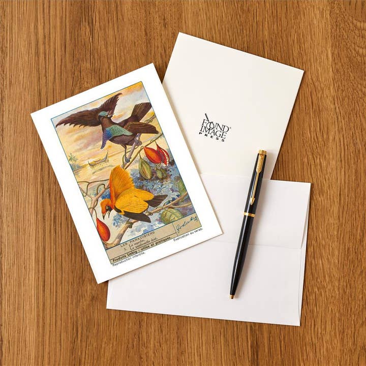 Found Image Press - Wholesale Stationery/Notecard Set - Greeting Card BD-261 Birds of Paradise1