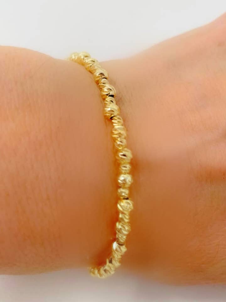 18K Gold Plated Beads Bracelet for wholesale by Nai Gifts