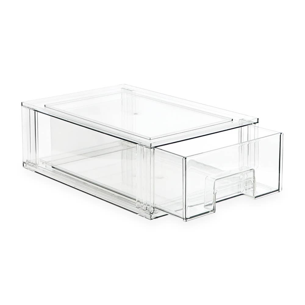 Isaac Jacobs International - Wholesale Drawer Organizer - Isaac Jacobs Medium Stackable Plastic Organizer Drawer1