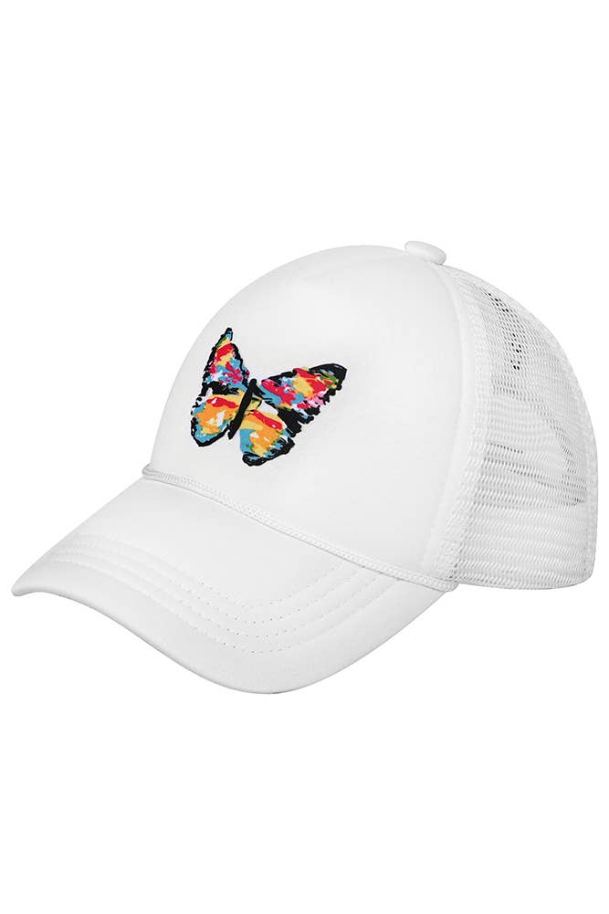 Hana - Vente Casquette de baseball – enfant - Casquette de papillon abstraite peinte à la main C.C Kids3