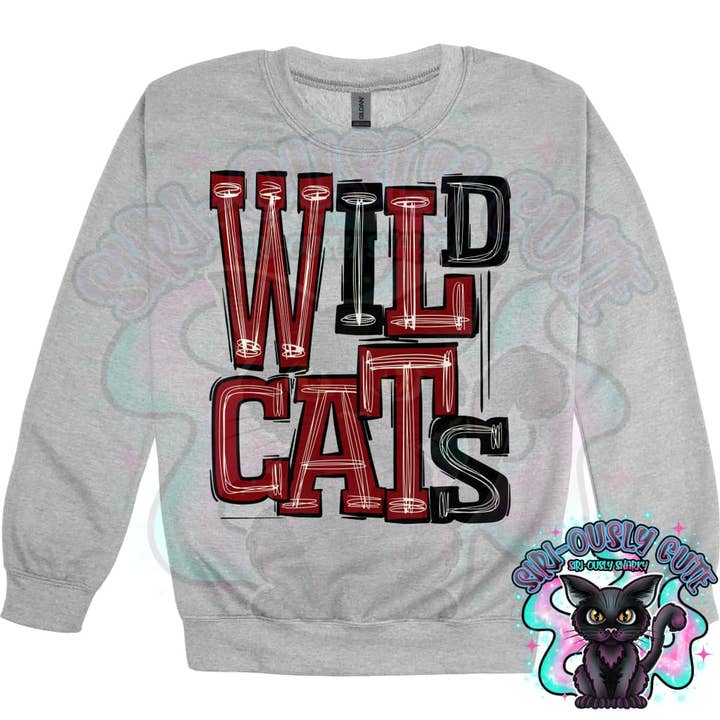 Sporty Wildcats - Black Cardinal Red for wholesale by Siri-Ously Cute