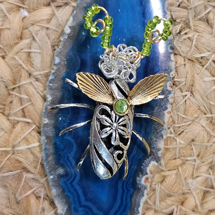 Jungle Relics - Wholesale Sculpture - Jeweled Insect and Creature Art: Small Stone and Bead Sculptures on Semi-Precious Stone5