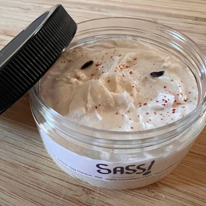 SASS! - Wholesale Body Scrub/Exfoliant - SASS! Vanilla and Holiday Spice hand/face/body scrub