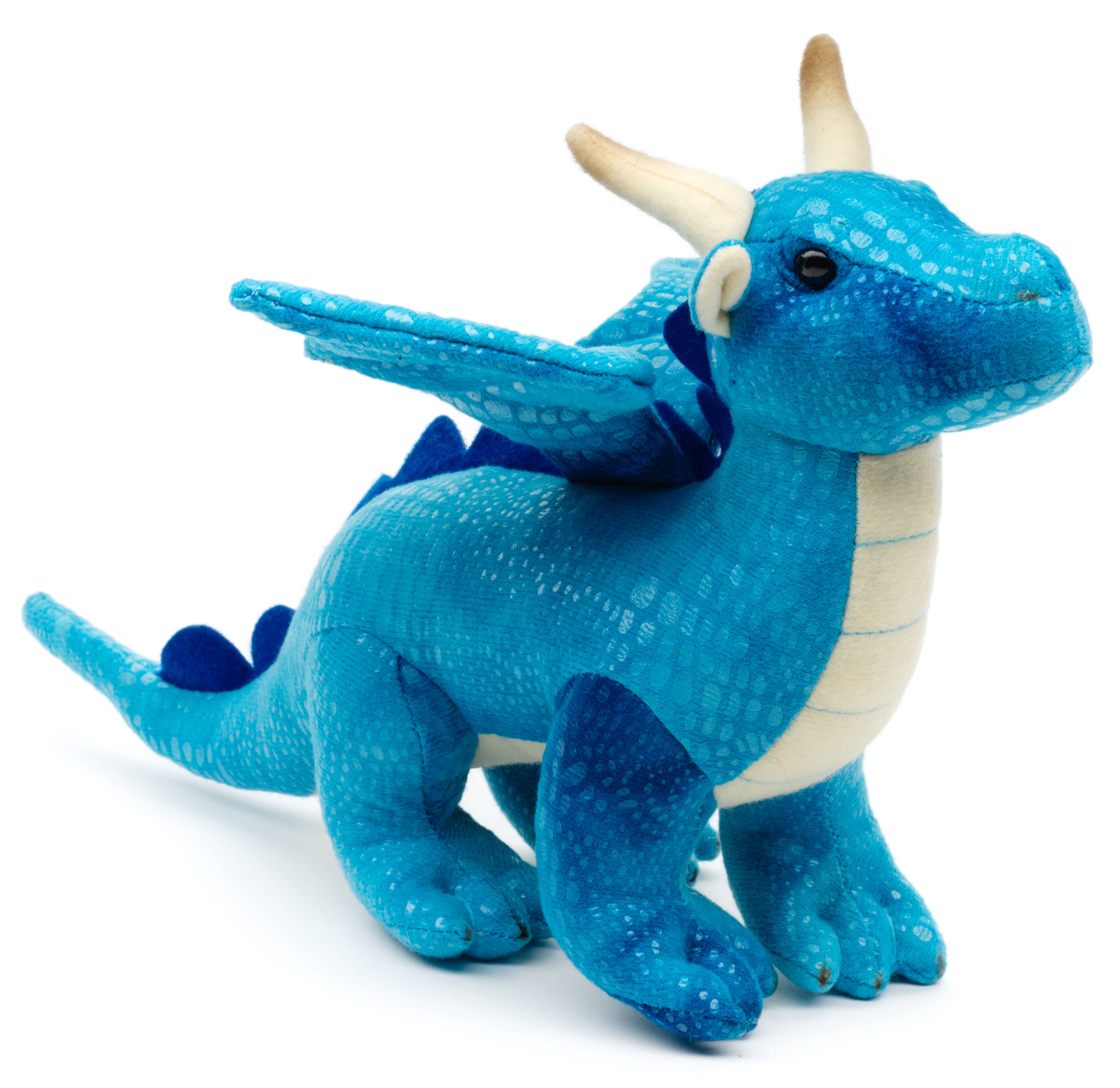 Uni Toys - Wholesale Stuffed/Plush Toy - Kids & Baby - Blue dragon - 26 cm (length) - cuddly/plush toy