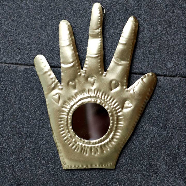 P.I. Project France - Wholesale Wall Accent - Golden Sacred Hands - Mexican Milagros - Ex-votos