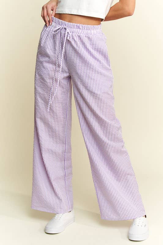 JADE BY JANE - Wholesale Pants - Women's - Gingham boxer pants5