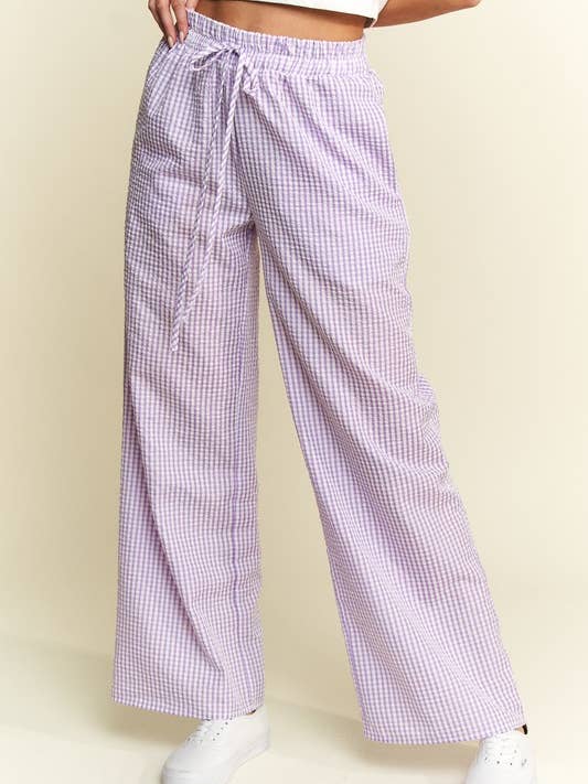 JADE BY JANE - Wholesale Pants - Women's - Gingham boxer pants5