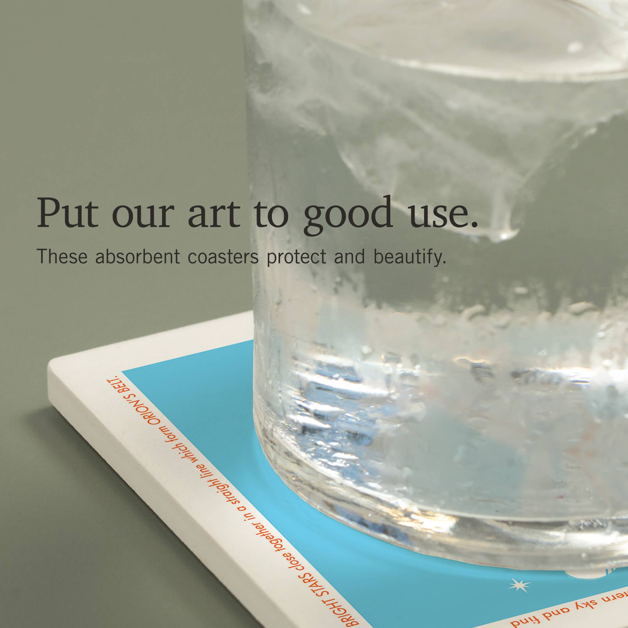 Lantern Press - Wholesale Coasters - CERAMIC COASTER Drawings in the Stars, Orion, The Hunter3