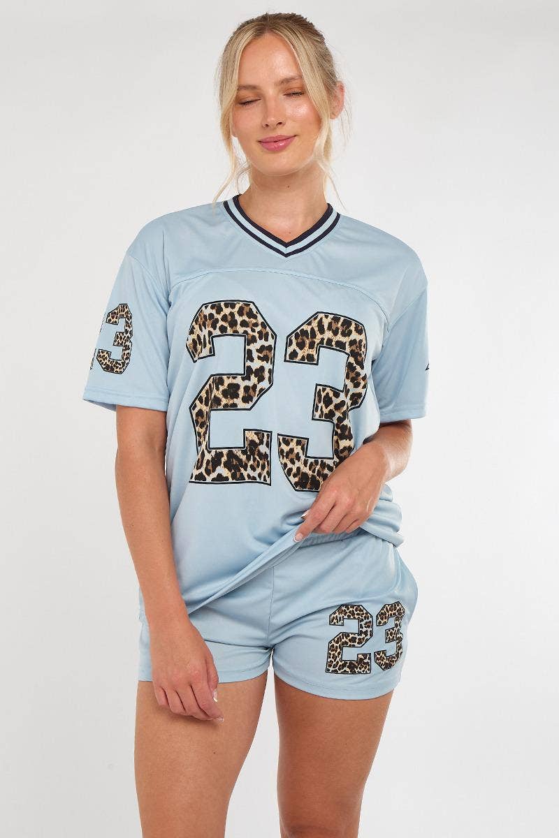 AX Labels - Wholesale Top & Short Set (NOT Loungewear) - Women's - Leopard Print 23 T-Shirt With Shorts Co-ord38