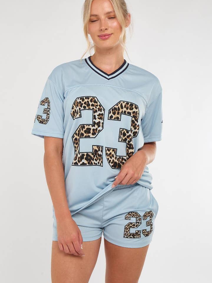 AX Labels - Wholesale Top & Short Set (NOT Loungewear) - Women's - Leopard Print 23 T-Shirt With Shorts Co-ord38