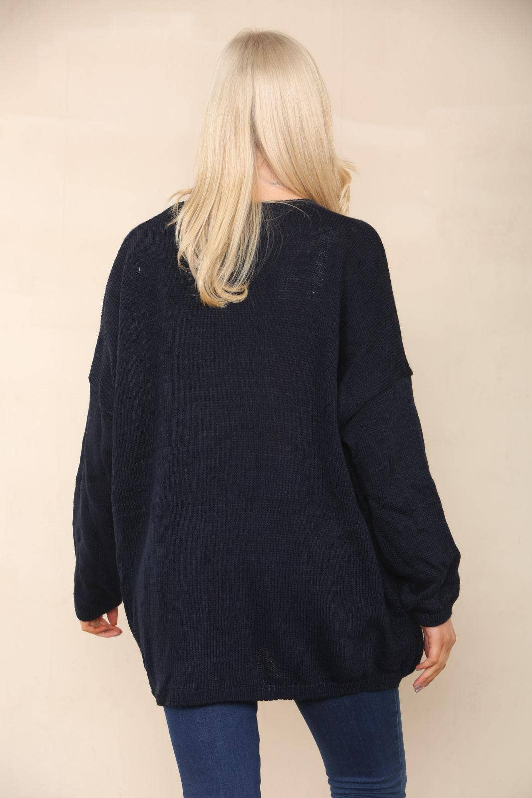 Miss Bold - Wholesale Tunic Sweater - Women's - Italian Oversized Floral Print Knitted Jumper Top23