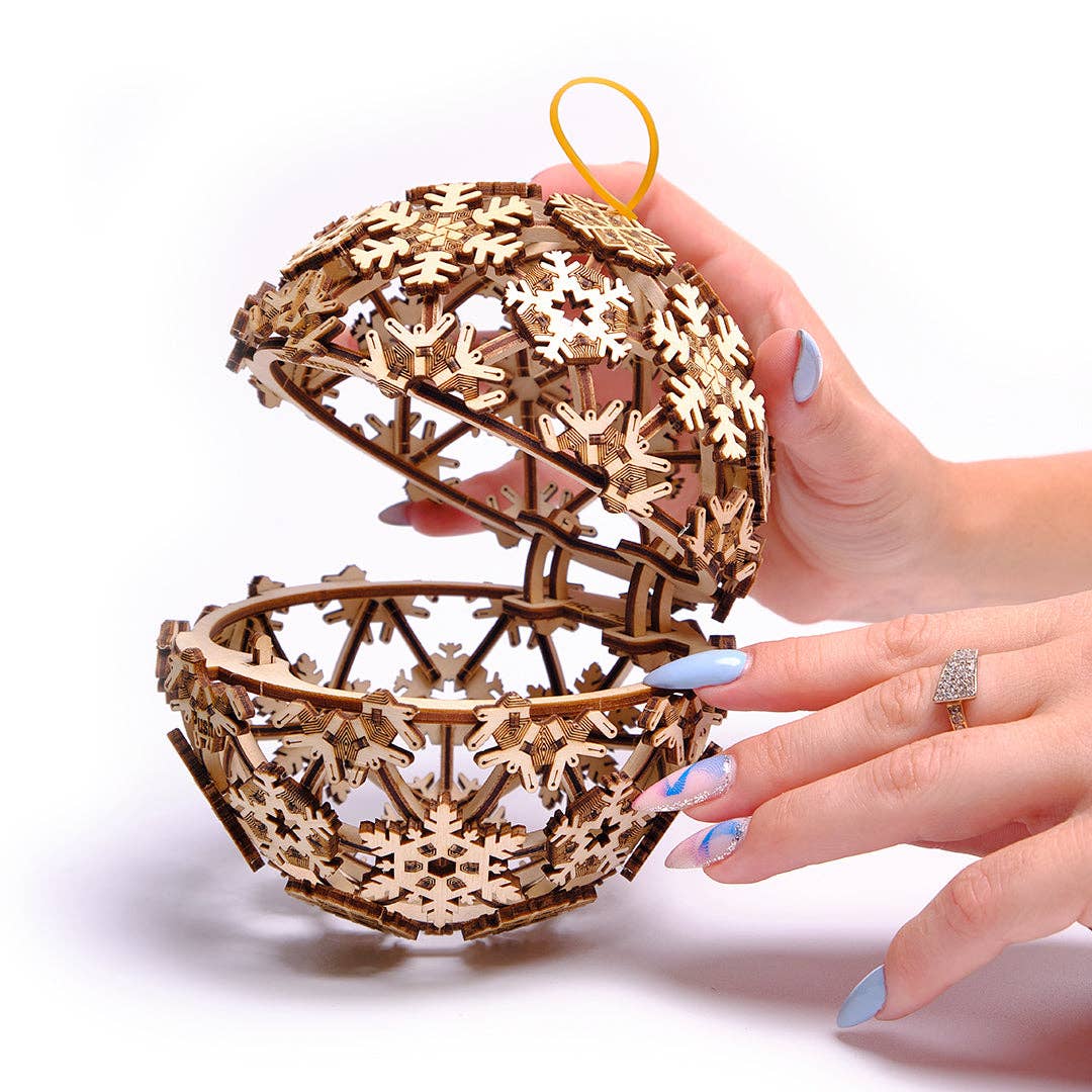 WoodTrick - Vendita all'ingrosso Kit per lavoretti fai da te - WoodTrick palla di Natale in legno modello meccanico 3D da assemblare10