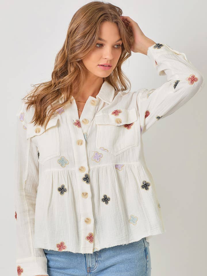 Mystree - Wholesale Jacket – Women's - 61004 Washed Peplum Jacket0