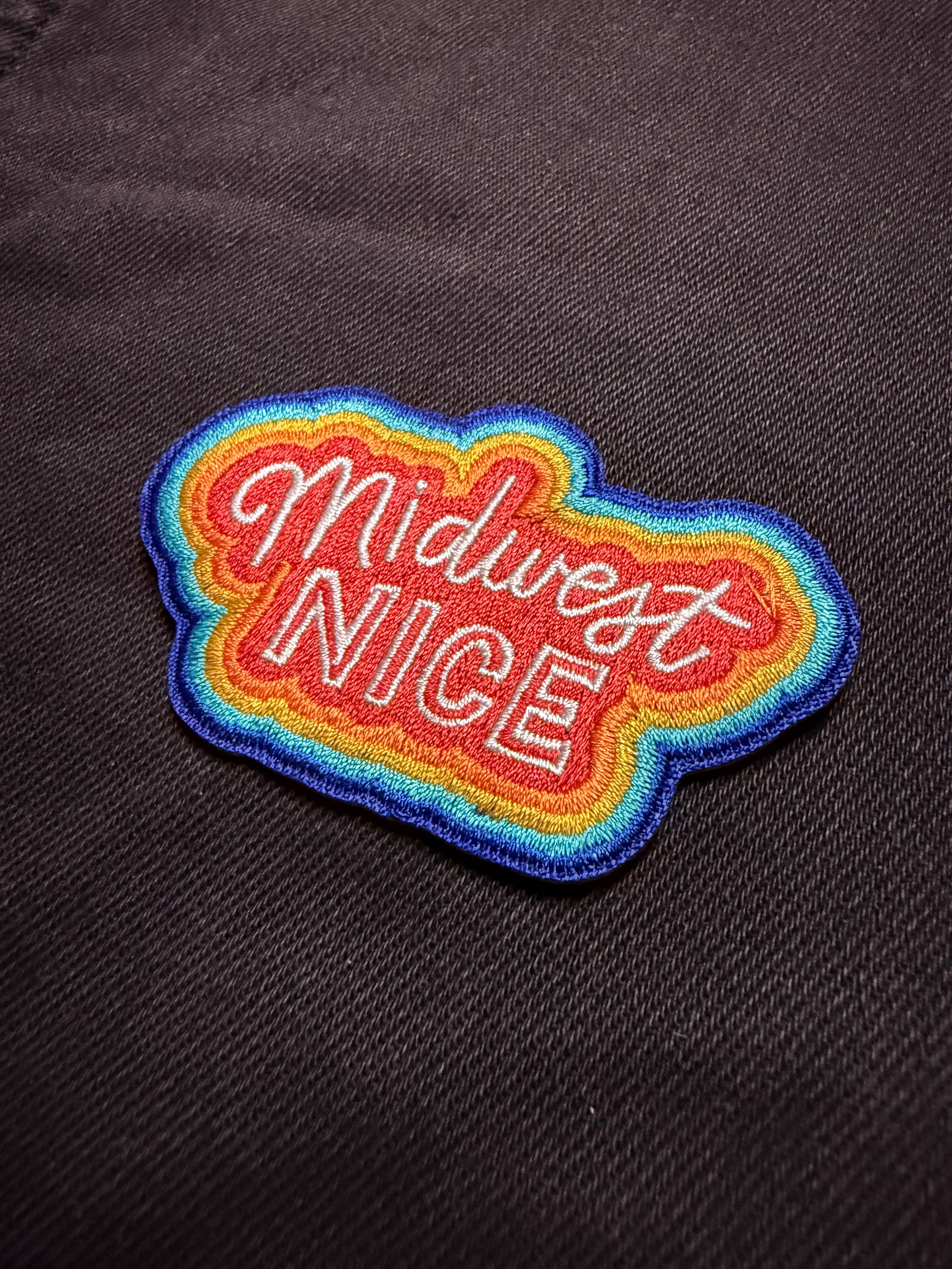 Lettering Works - Wholesale Patch - Midwest Nice Embroidered Patch2