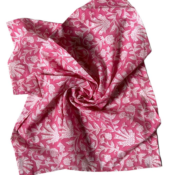 Annahmol - Wholesale Bandana - Women's - Hand Block Printed Cotton Bandana: Assorted Prints :20 Inch3