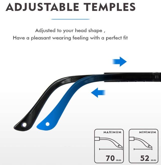 Trio Trading - Wholesale Safety Equipment - Extendable Safety Glasses 36 Pack Polycarbonate Lenses1