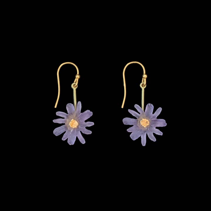 Aster Single Drop Wire Earrings for wholesale by Michael Michaud