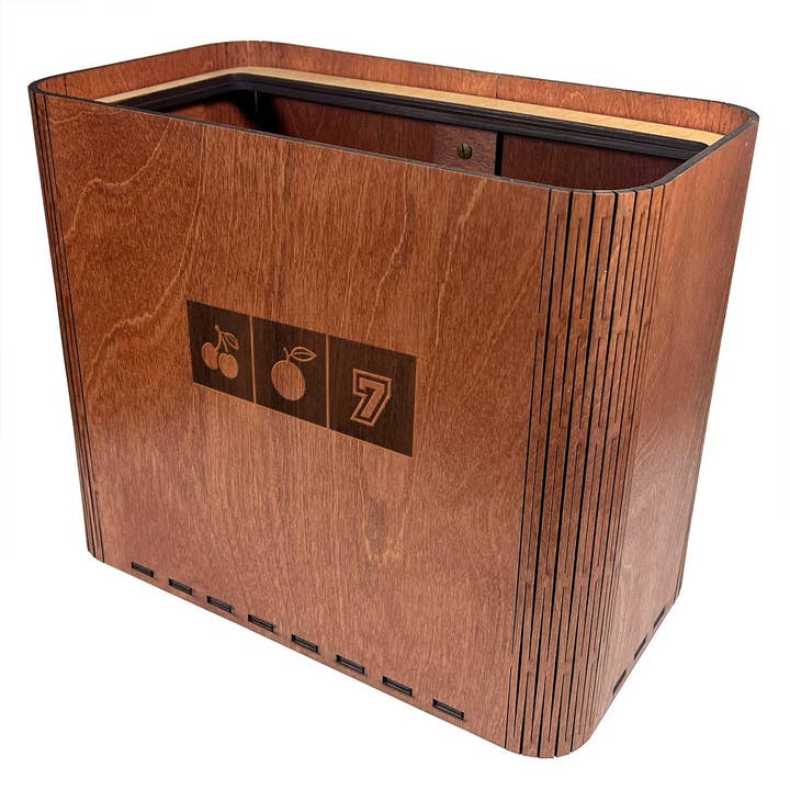 Slim Trash - Slot Machine - Wooden Garbage Bin for Game or Card Rooms for wholesale by Purelite