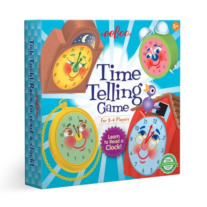 Eeboo Educational Games - Time Telling Game for wholesale by Just Imagine Toys