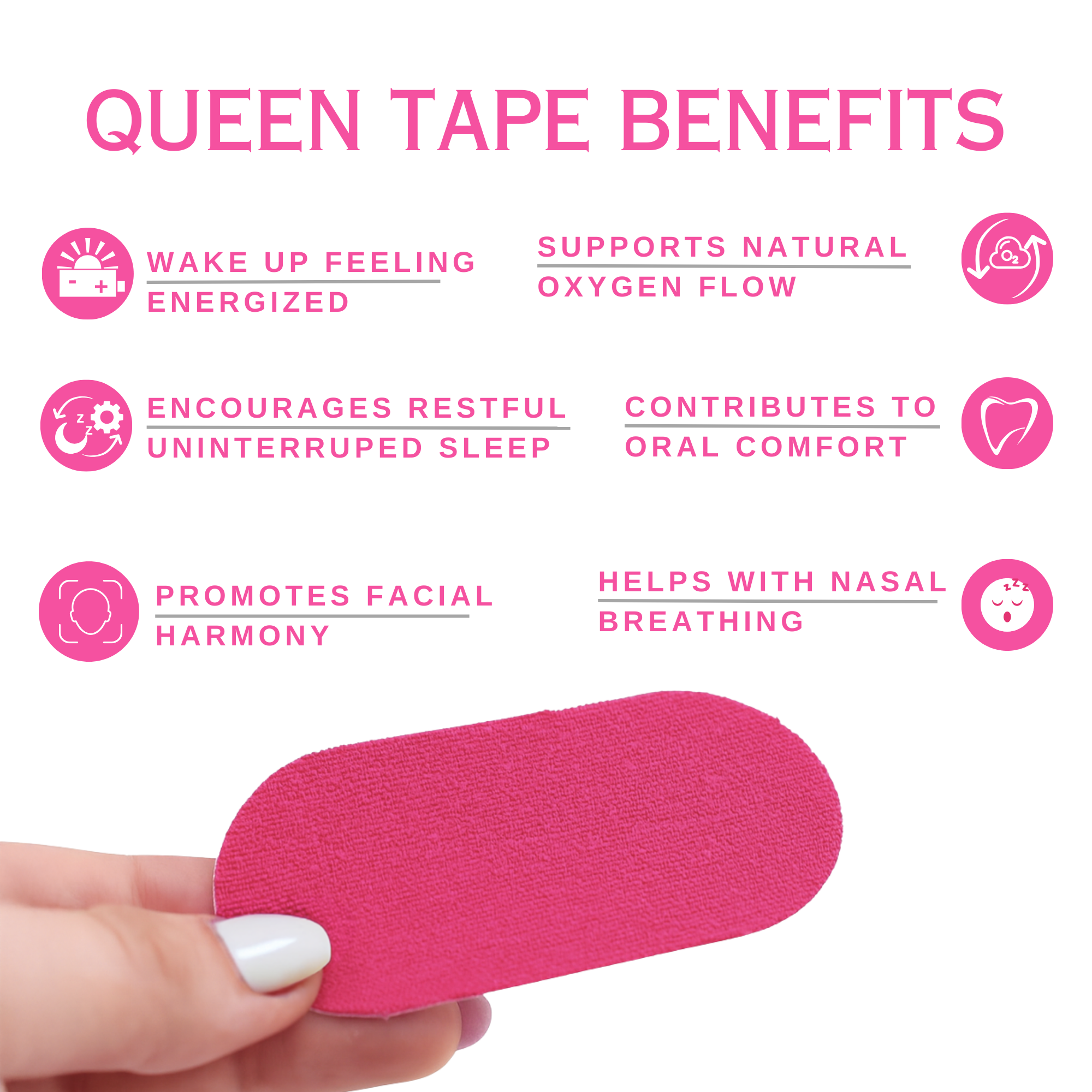 Queen Tape - Vendita all'ingrosso Maschera per dormire - Nastro per la bocca Queen per dormire2