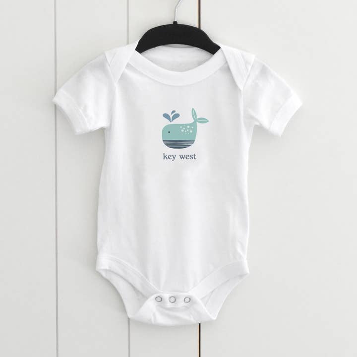 Sea Life Baby Onesie - Whale - Customizable for wholesale by Salt + Fare