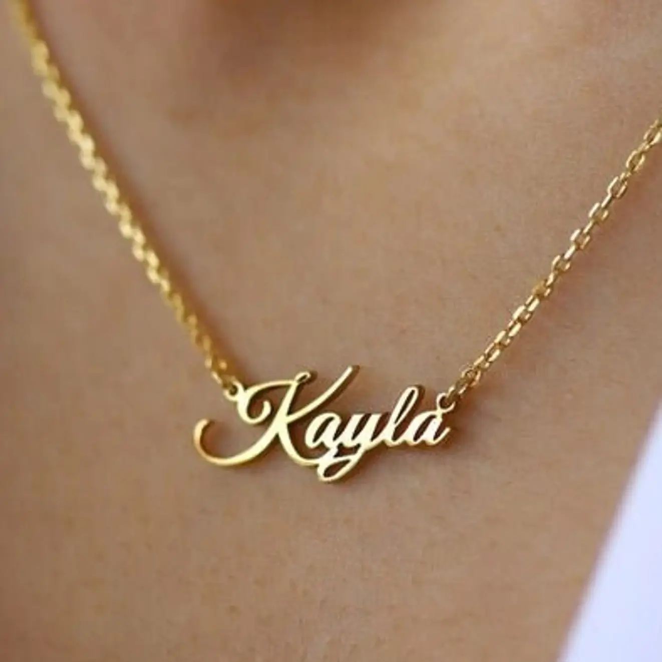 JoyPersonalized - Wholesale Pendant/Charm Necklace - 14k Solid Gold Name Necklace-Customized Necklace, 50 Microns7