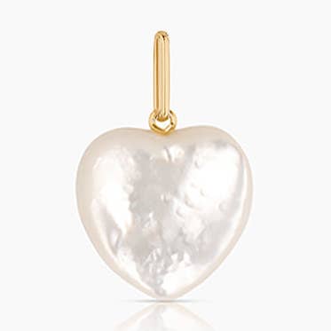 Gemma Mother Of Pearl Charm for wholesale by THATCH