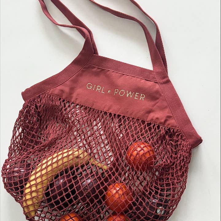 Sac Filet à provisions - Girl Power - 4 coloris au choix pour la vente par Marcel & Lily