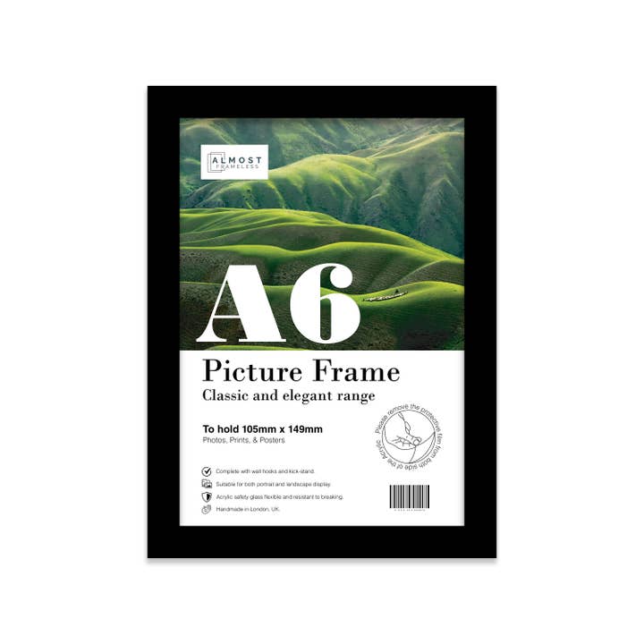 WholesaleFrames.co.uk – wholesale Picture frame – Black A6 Picture Frame