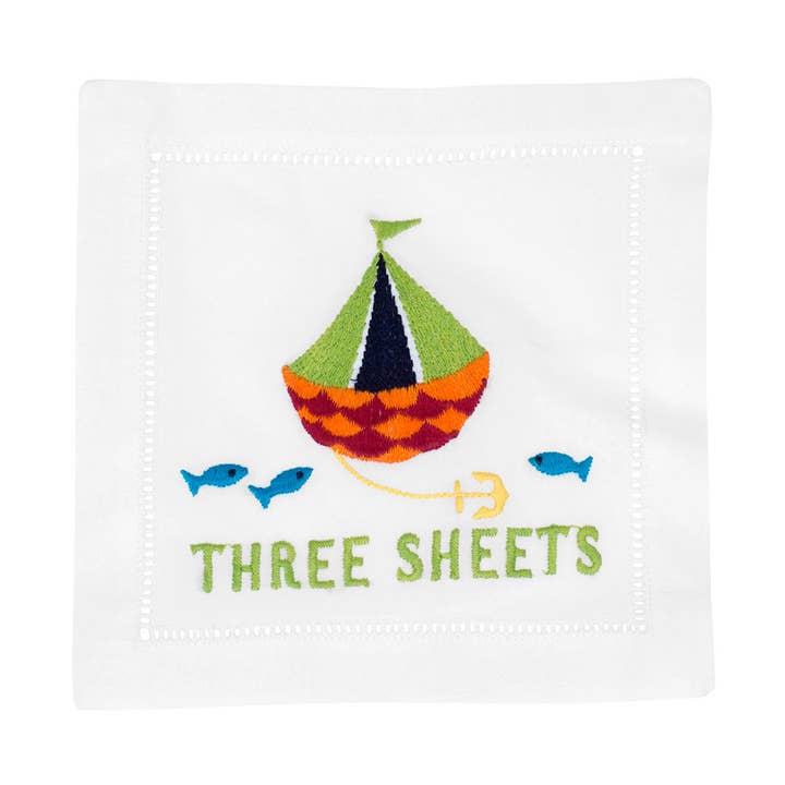 Three Sheets Cocktail Napkin for wholesale by August Morgan