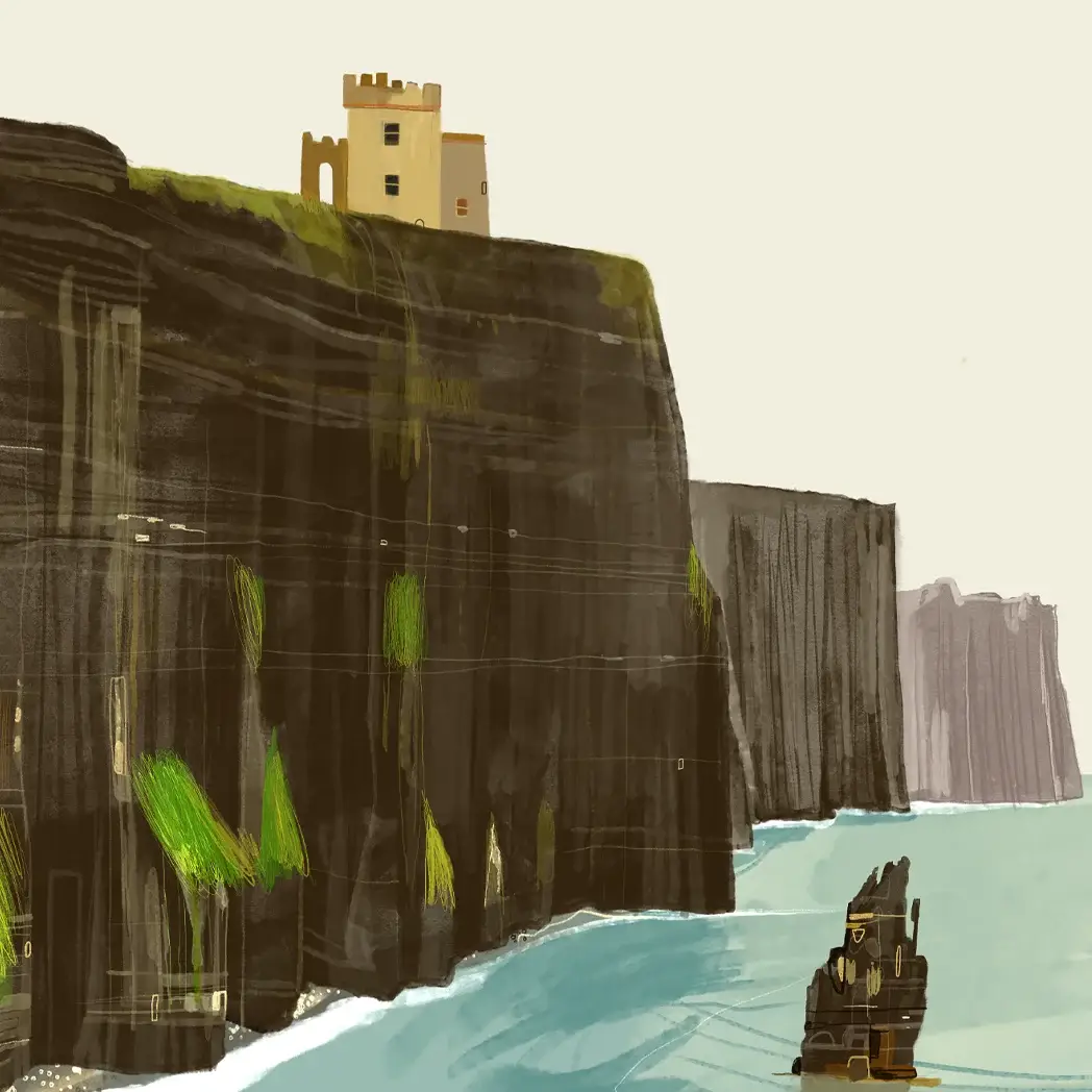 Conor Langton Art - Wholesale Art Print - Cliffs Of Moher, Clare, Ireland, Art Print2