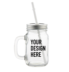 MonkeyFeetGraphics - Vente Verre/tasse - Bocaux Mason transparents personnalisés de 12 oz - Produits promotionnels0