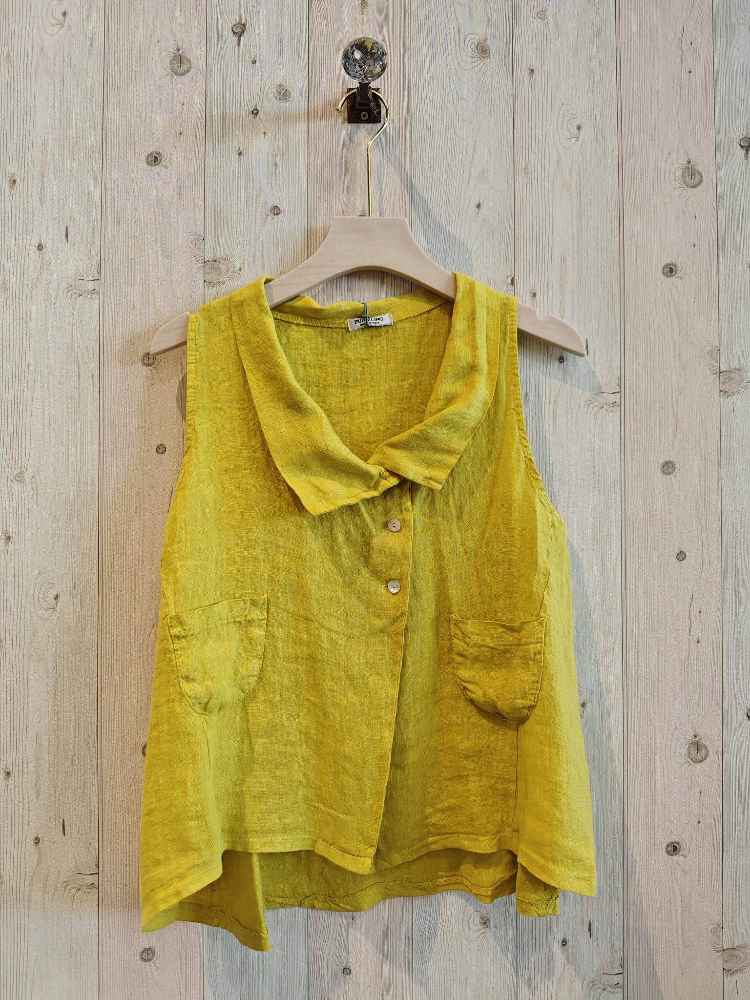 Linen & More - Wholesale Button Down Shirt - Women's - REF 5007 T-SHIRT UNEQUAL 100% LINEN8