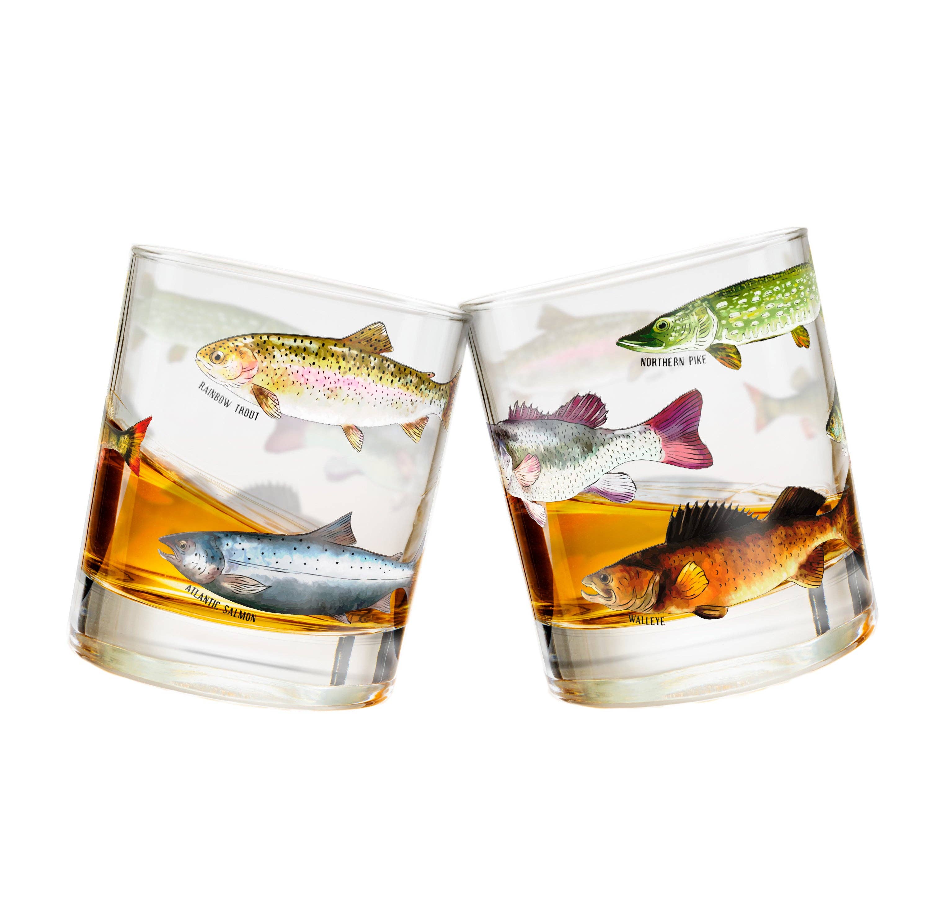 Greenline Goods - Wholesale Cocktail/Liquor Glass - Freshwater & Saltwater Whiskey Glass Set7