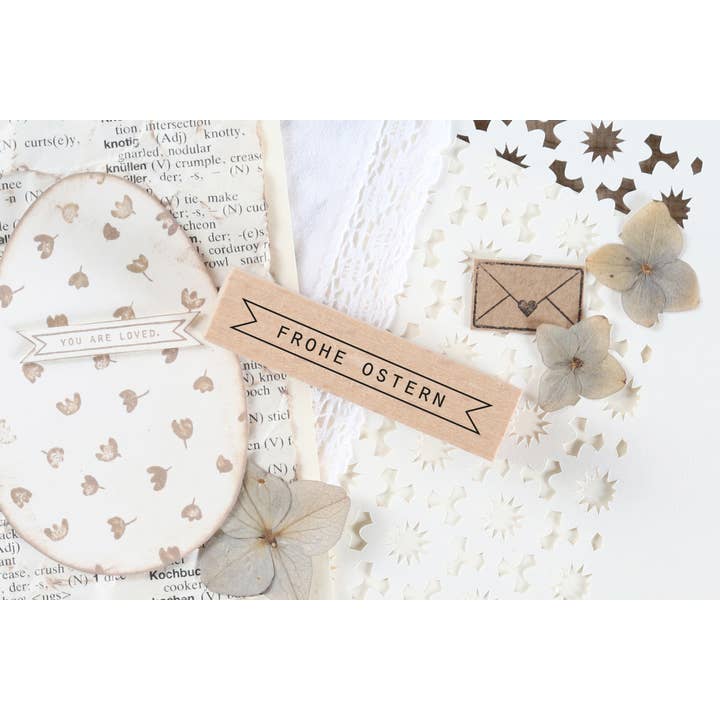 Stamp - Happy Easter, banner for wholesale by Emadam - Art & Design