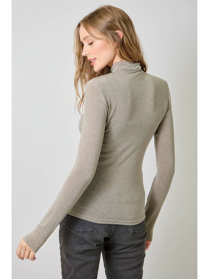 Mystree - Wholesale Knit Top - Women's - 61274 Essential Mock Neck Top45