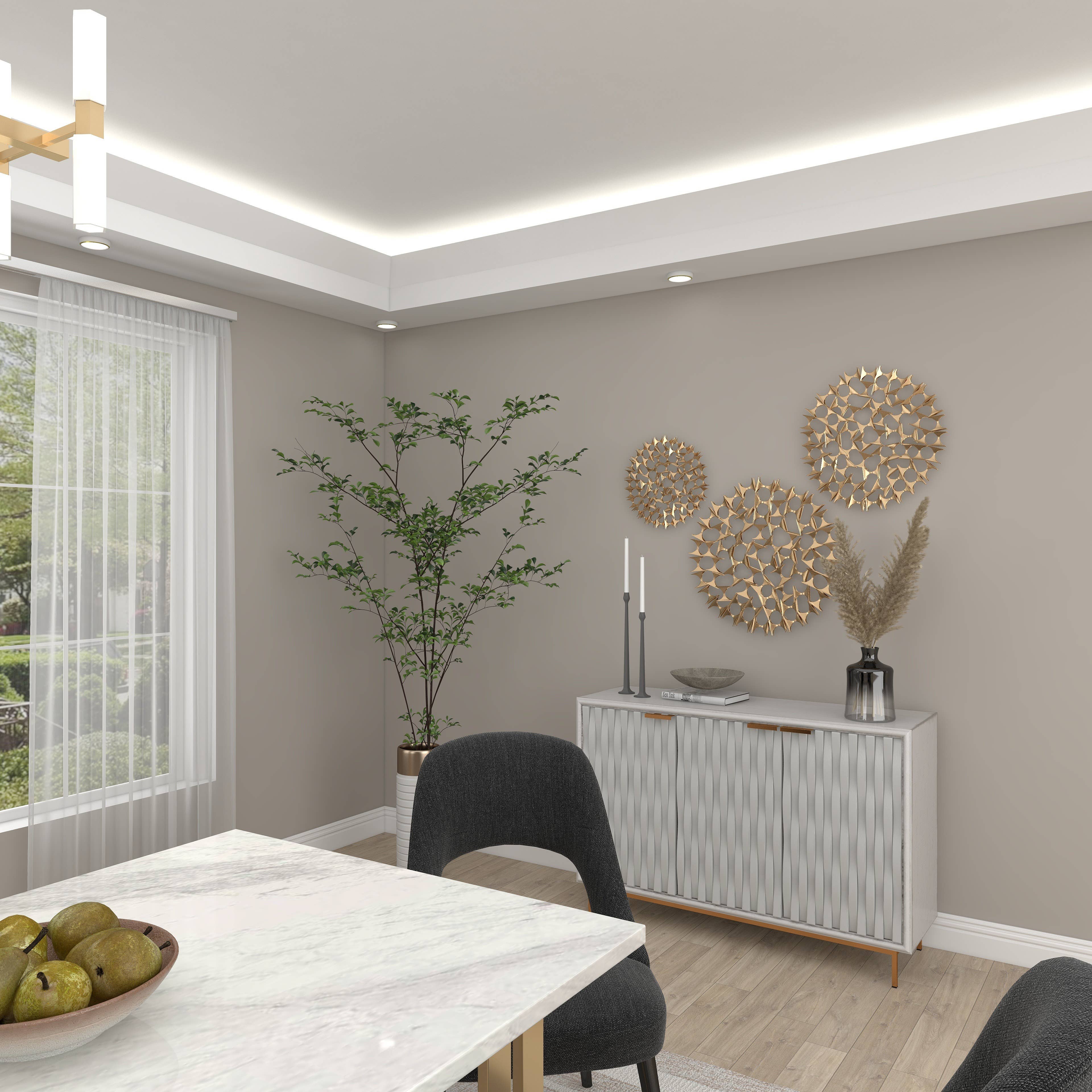 Deco Marché - Wholesale Wall Art Set - Modern Gold Metal Wall Decor Set12