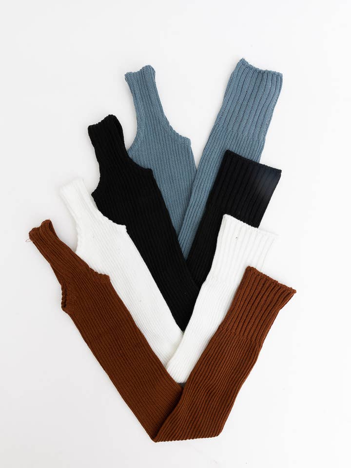 Aquecedores de pernas em malha nervurada 🧶 — Estilo Dançarino para a Moda de Inverno por atacado de Leto Accessories