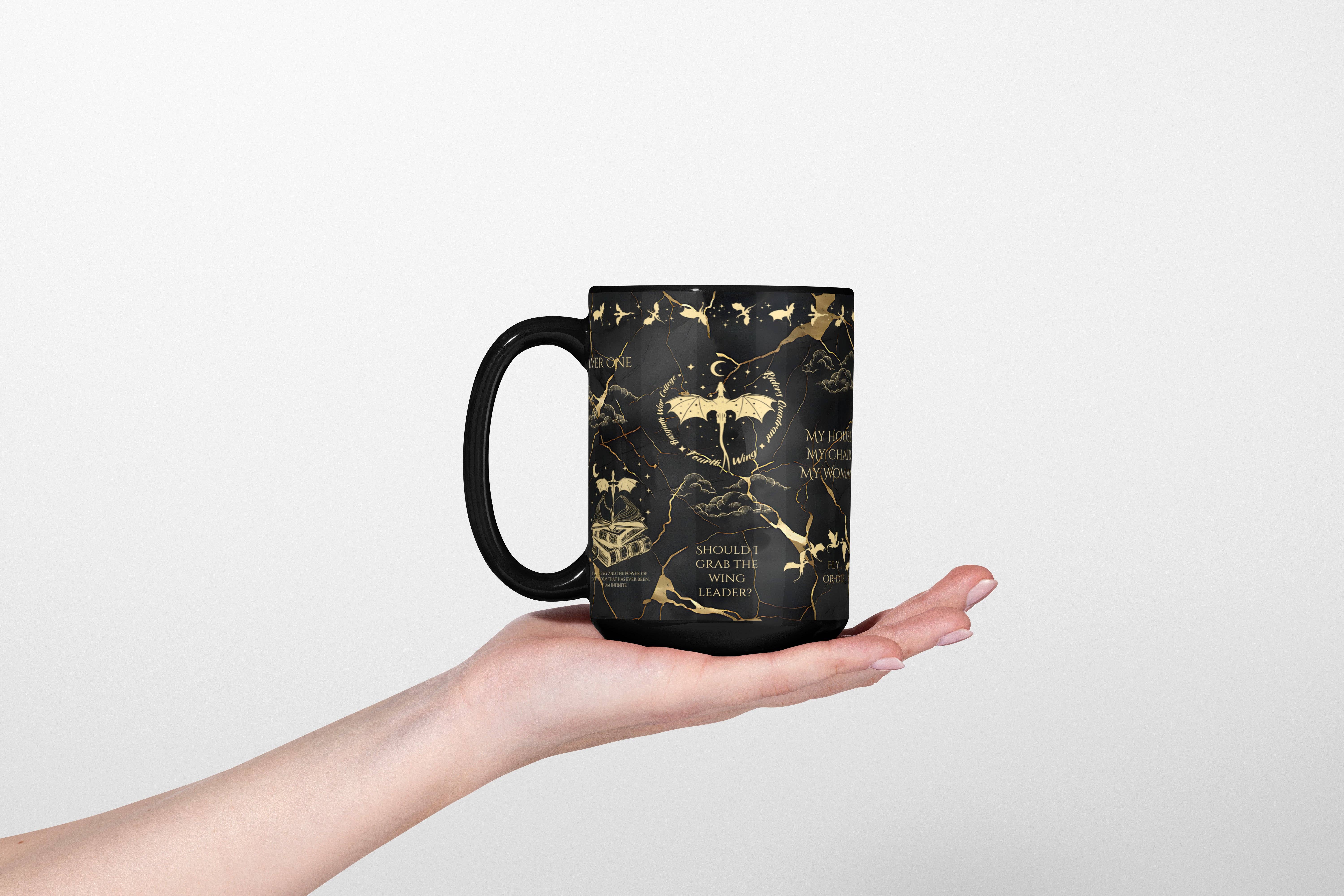 MagicMerchEmporium - Vendita all'ingrosso Tazza - Tazza Nero & Oro Fourth Wing5