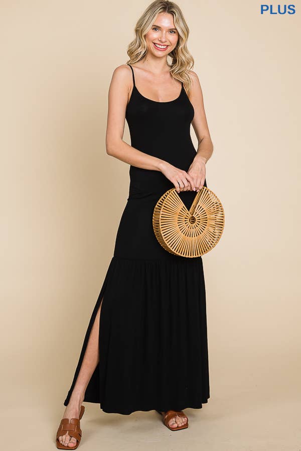 Culture Code - Wholesale Dress - Women's - CAD1036X - CAMI MAXI DRESS OPEN SLIT
