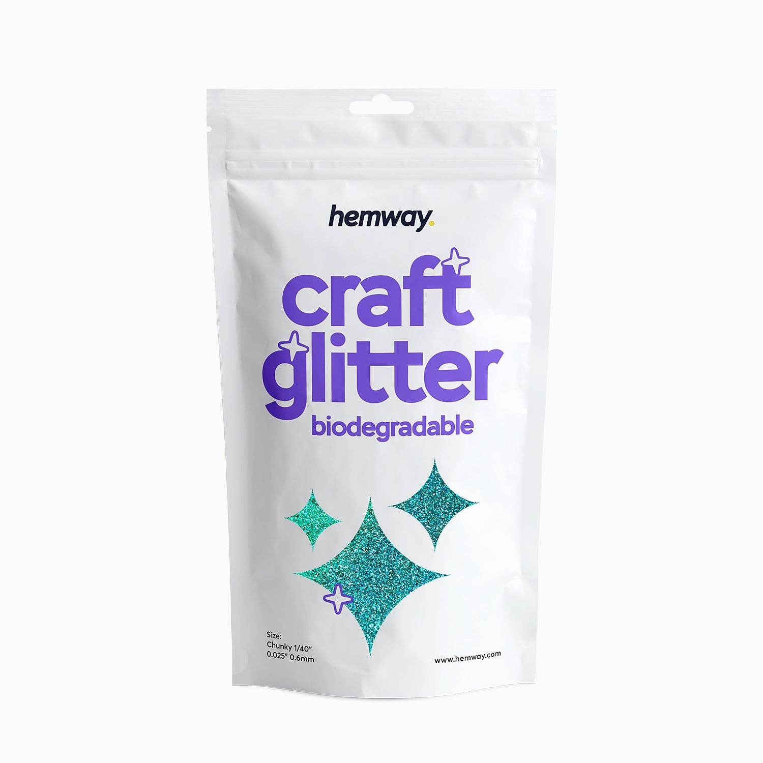 Eco Friendly Craft Glitter Turquoise Holo 100g for wholesale on Faire7