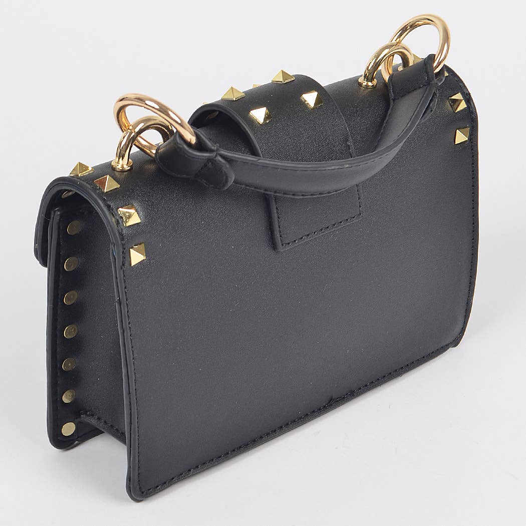 3AM BY H&D ACCESSORIES - Wholesale Top Handle Bag - Women's - Studded Top Handle Clutch6