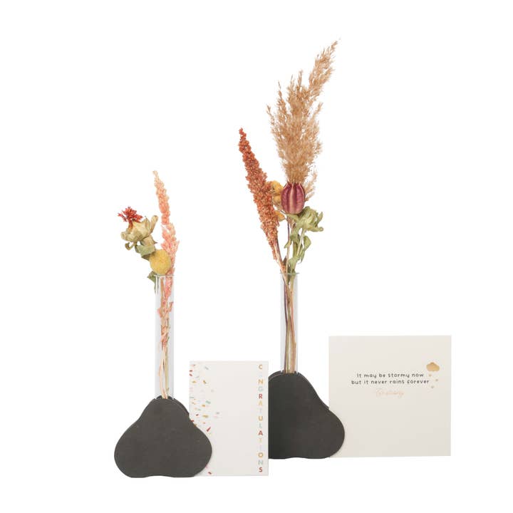 By WOOM Rock-Vasenhalter mit Kartenfach, 2-teiliges Set für den Großhandel von By WOOM