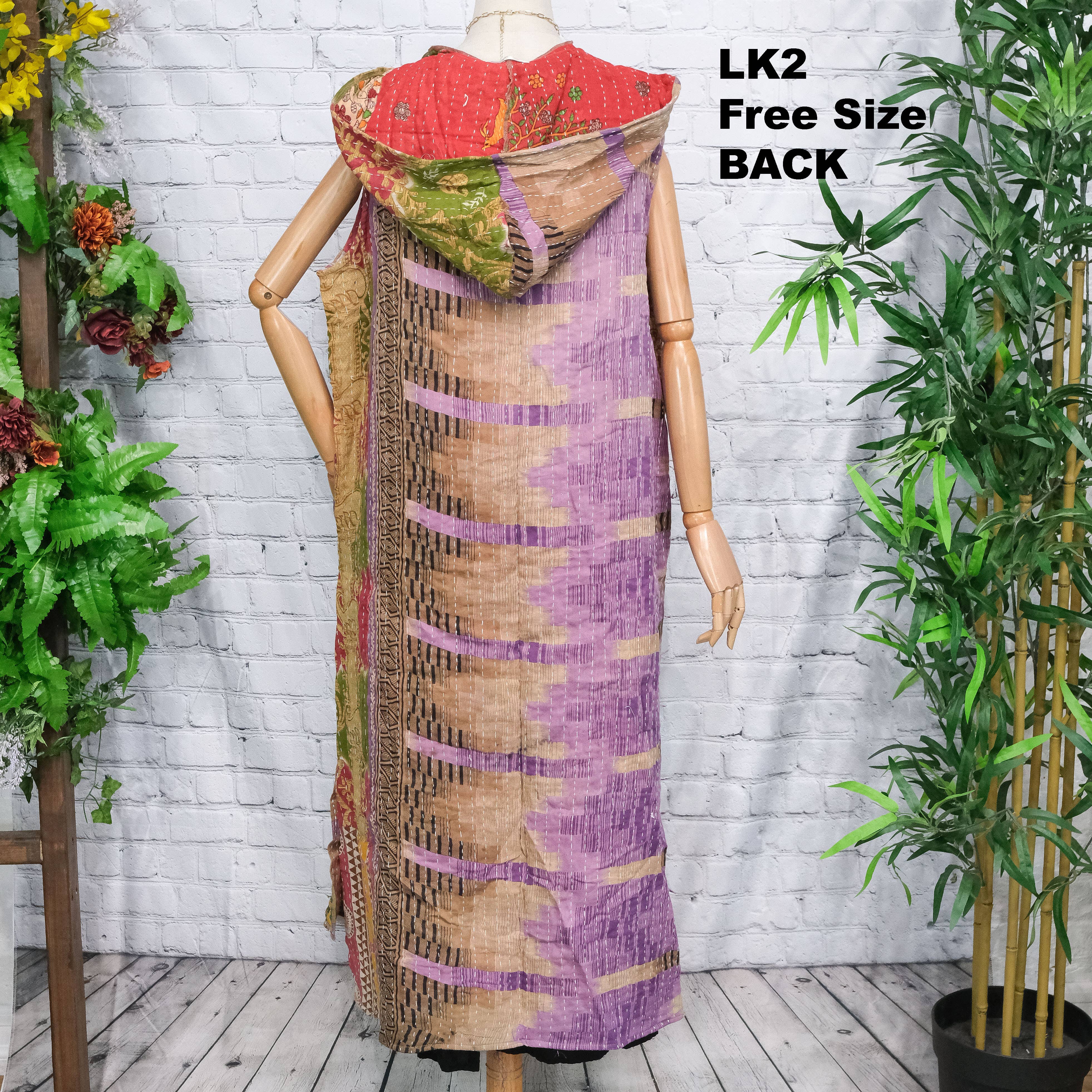 Karma Nepal Crafts - Wholesale Kimono - Women's - Bohemian Kantha Open Duster11