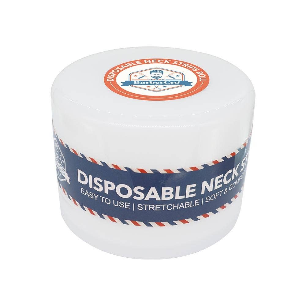 KT Supply - Wholesale Hair Accessories Set - Women's - Barbercro Disposable Neck Strips Roll Container White