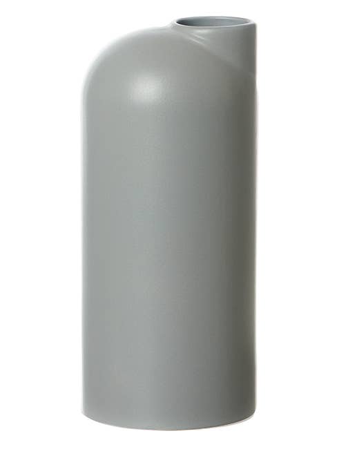 Large Anna Ceramic Carafe With Sand Finish, Grey for wholesale by Lübech Living