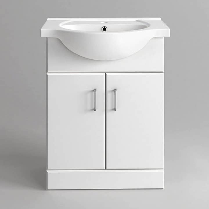 Quartz Modern Bathroom Combination Set - Gloss White for wholesale by Bathroom4Less